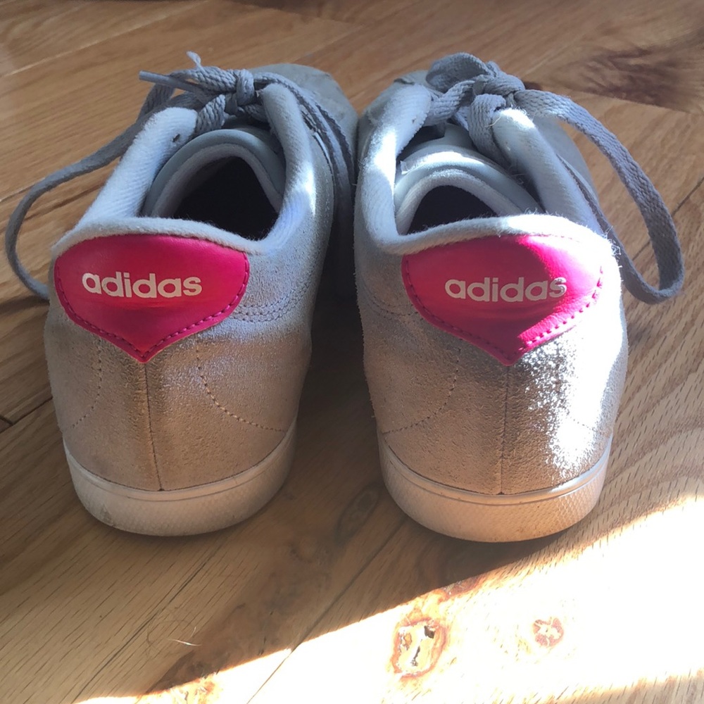 Grey & pink Adidas
